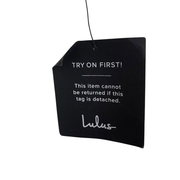 Lulus Mini Dress Womens XS Lace-Up LWD Balloon Sleeve Party Club Delightful Love - Picture 12 of 12